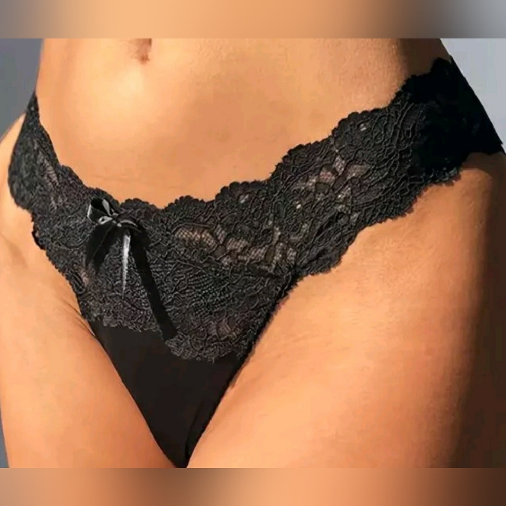 NEW 6 pairs of Carrie Amber intimates size 3X sexy underwear thong Lace cotton
